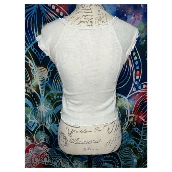 Free People Cap Sleeve Crop Top - Picture 2 of 3